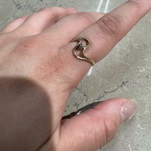 14k gold diamond ring
